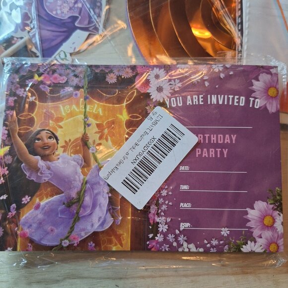 Encanto Birthday Party Decorations Cup Cake Toppers Banners Balloons Invitations - Picture 2 of 11